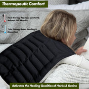 Kozi Revitalizing Back Wrap for Back Pain Relief, Microwavable Heating Wrap